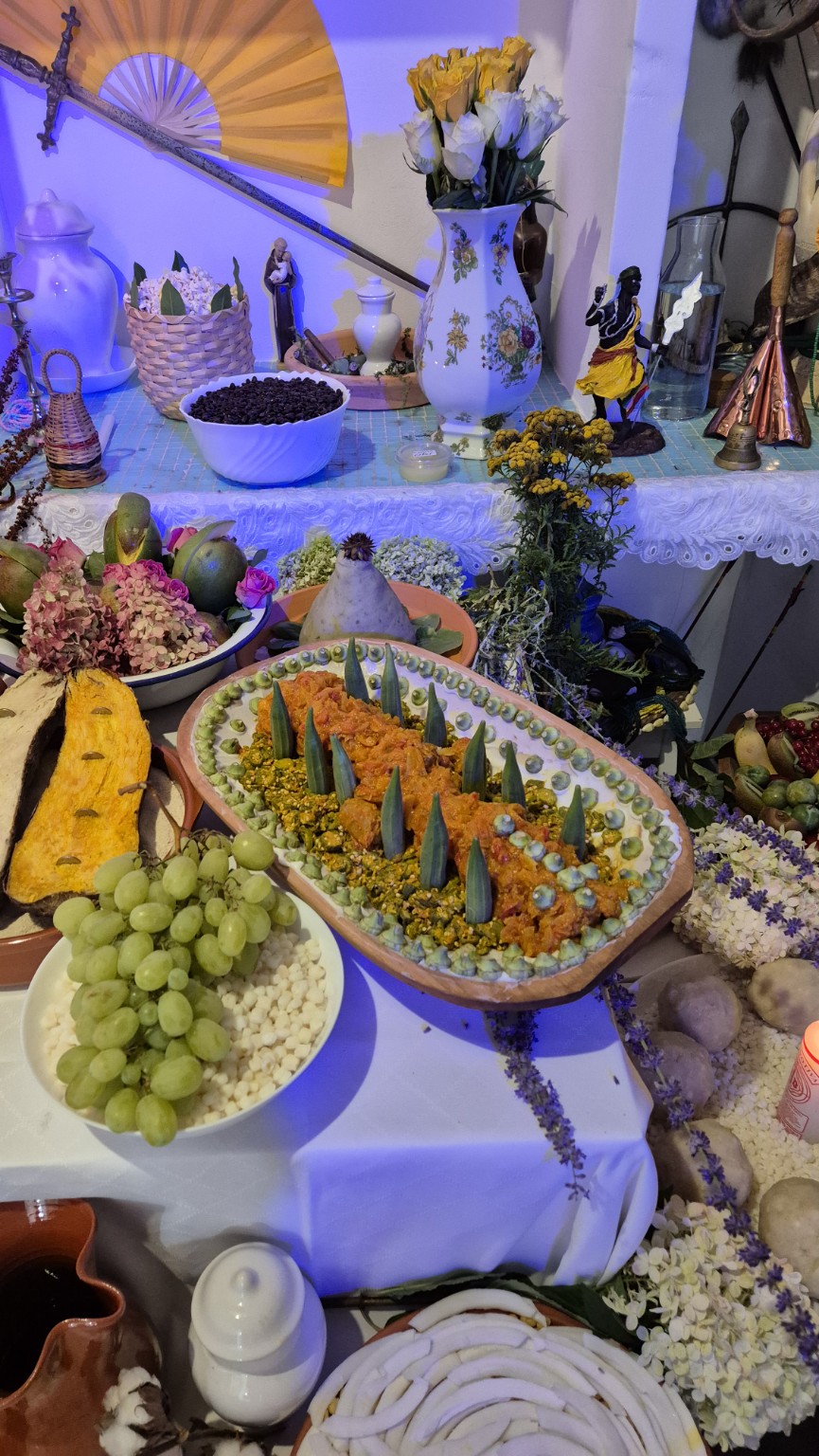 Plats préparés pour la Comida de Santo