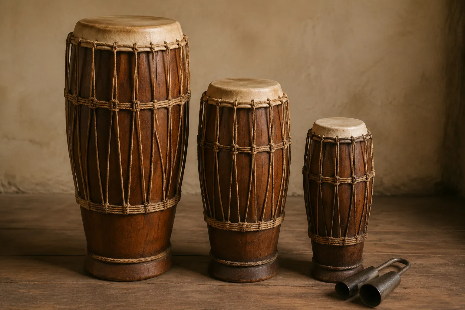 Les trois atabaques Rum, Rumpi et Lé